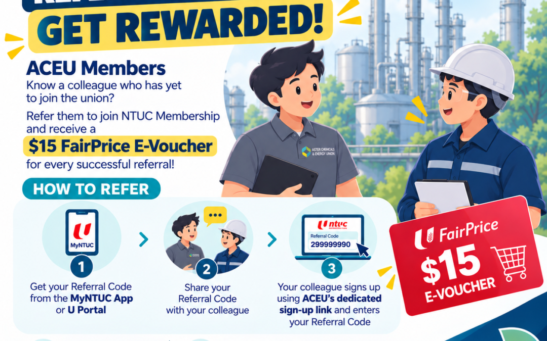 Refer a Colleague & Get Rewarded with a $15 FairPrice E-Voucher!